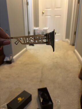 Versace Gold-tone Logo Wall Accent in Metallic Gold